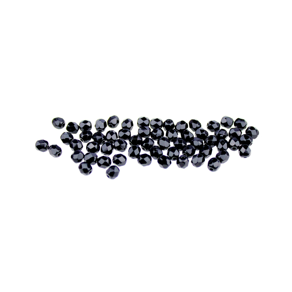 perle cristal facettes 04mm noir perle cristal facettes 04mm noir