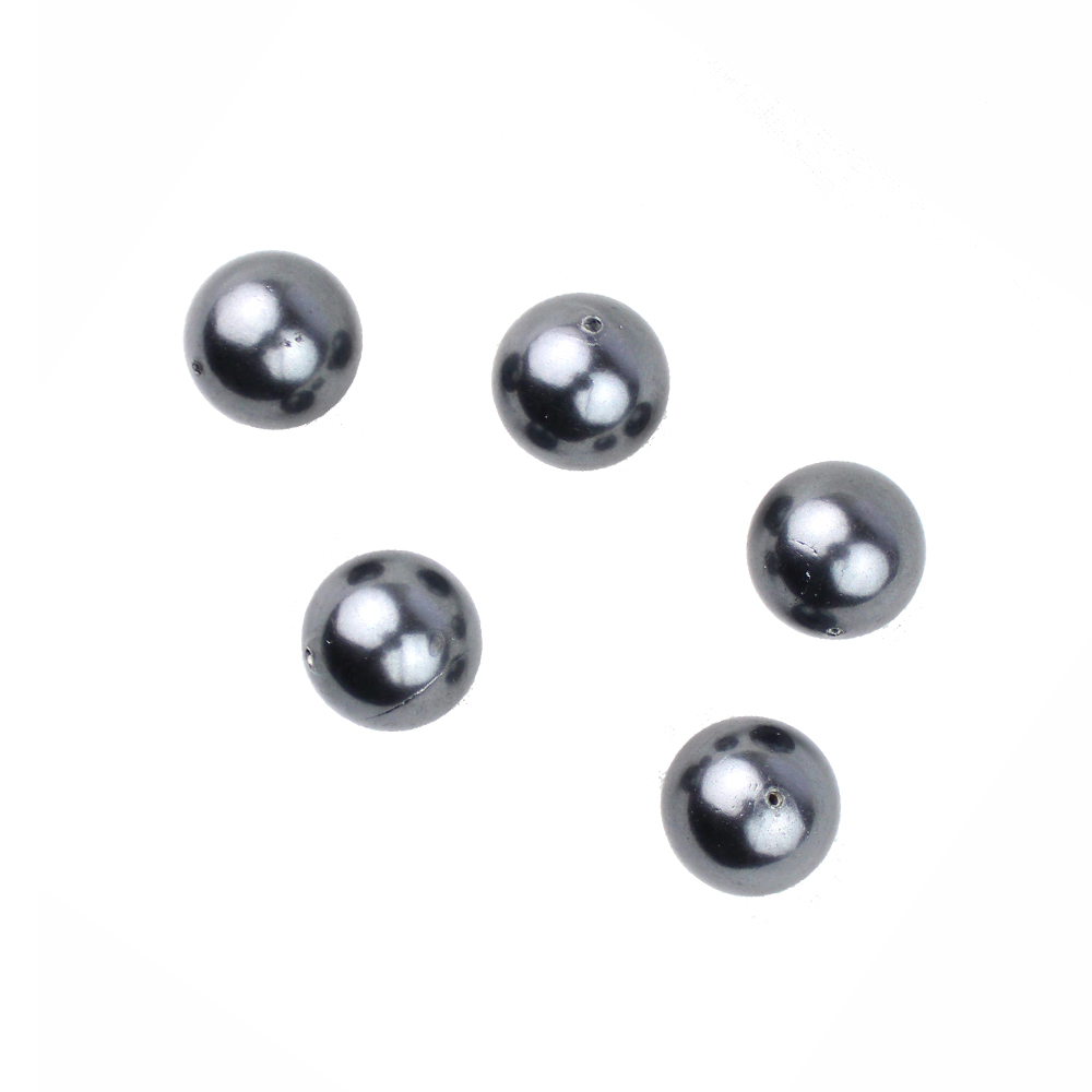 perles nacre 5 unites gris fonce perles nacre 5 unites gris fonce