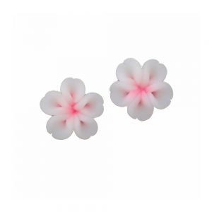 petite fleur fimo (2 ud) rose degrade 2