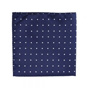 pochette pois blanc