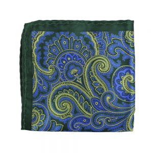 pochette soie paisley vert hooker