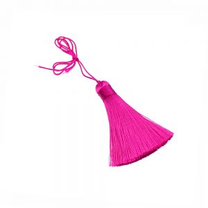 pompon rayonne 5 cm fuchsia