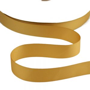 ruban gros grain 2,5 cm dore