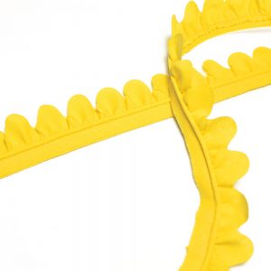 ruban petales 03 cm jaune