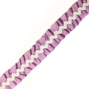 ruban plisse serpentine 2 cm lilas