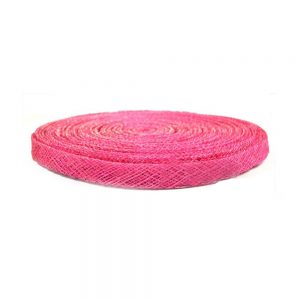 ruban sinamay 1 cm fuchsia