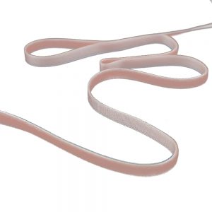 ruban velours 07 mm rose nude