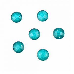 strass rond marbre 12 mm turquoise