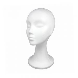 tete polystyrene blanc
