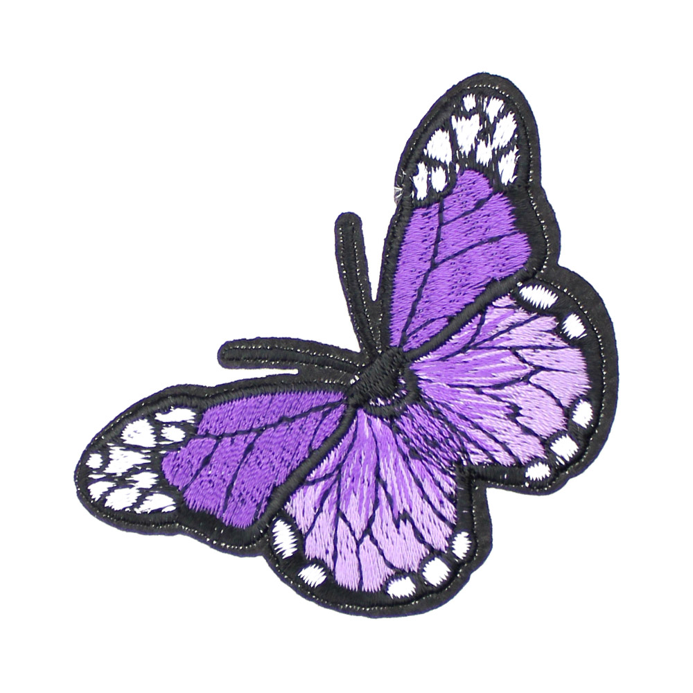 thermocollant papillon brode lilas et violet thermocollant papillon brode lilas et violet