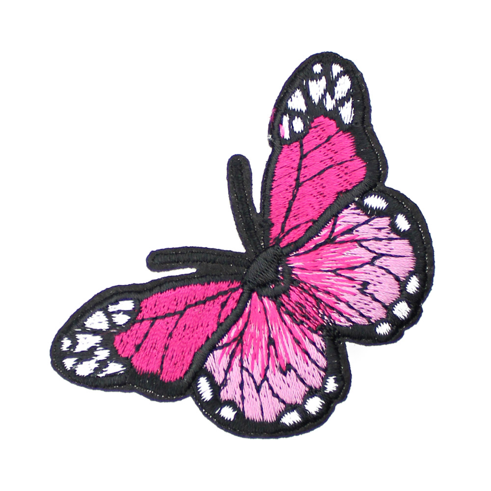 thermocollant papillon brode rose degrade thermocollant papillon brode rose degrade