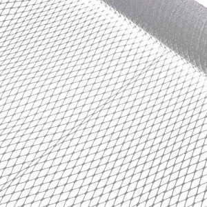 voile metallise 50 cm argent