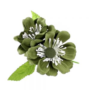 FLOR ROSAURA verde seco