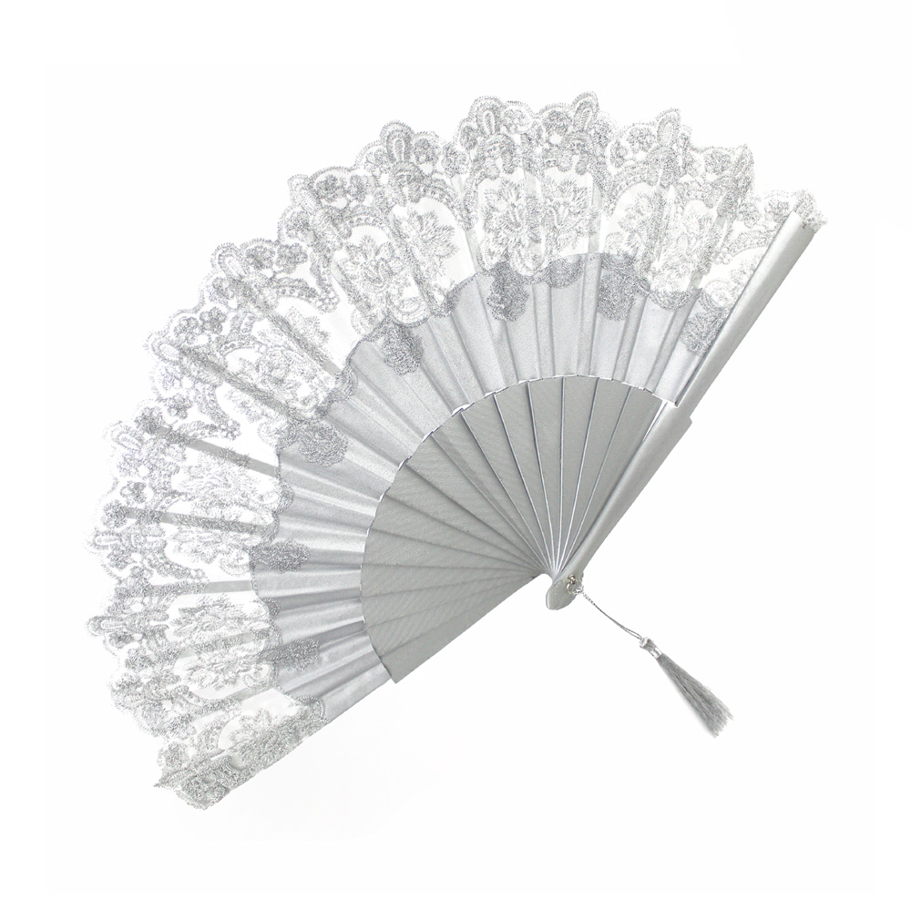 eventail en dentelle argent eventail en dentelle argent