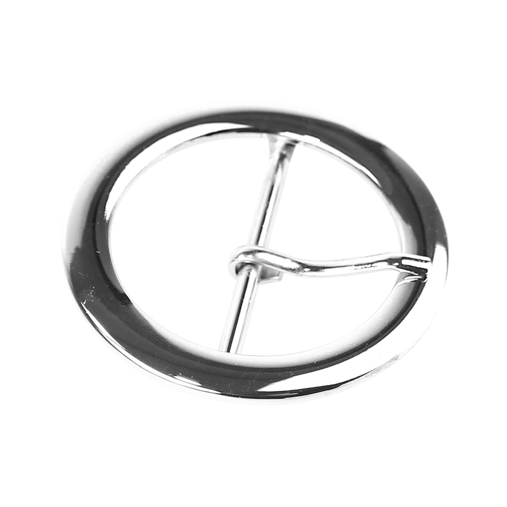 Boucle circulaire en Zamak argent Boucle circulaire en Zamak argent