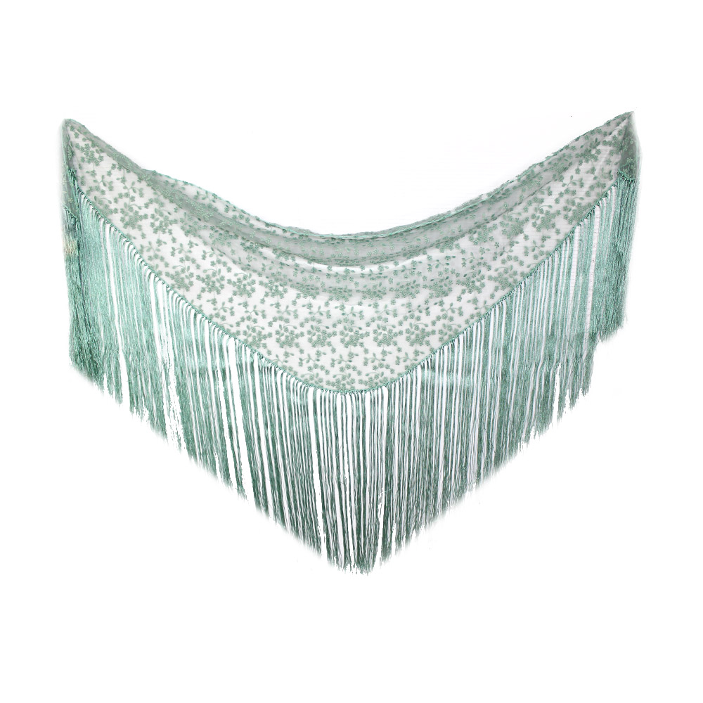 Floral tulle shawl Floral tulle shawl