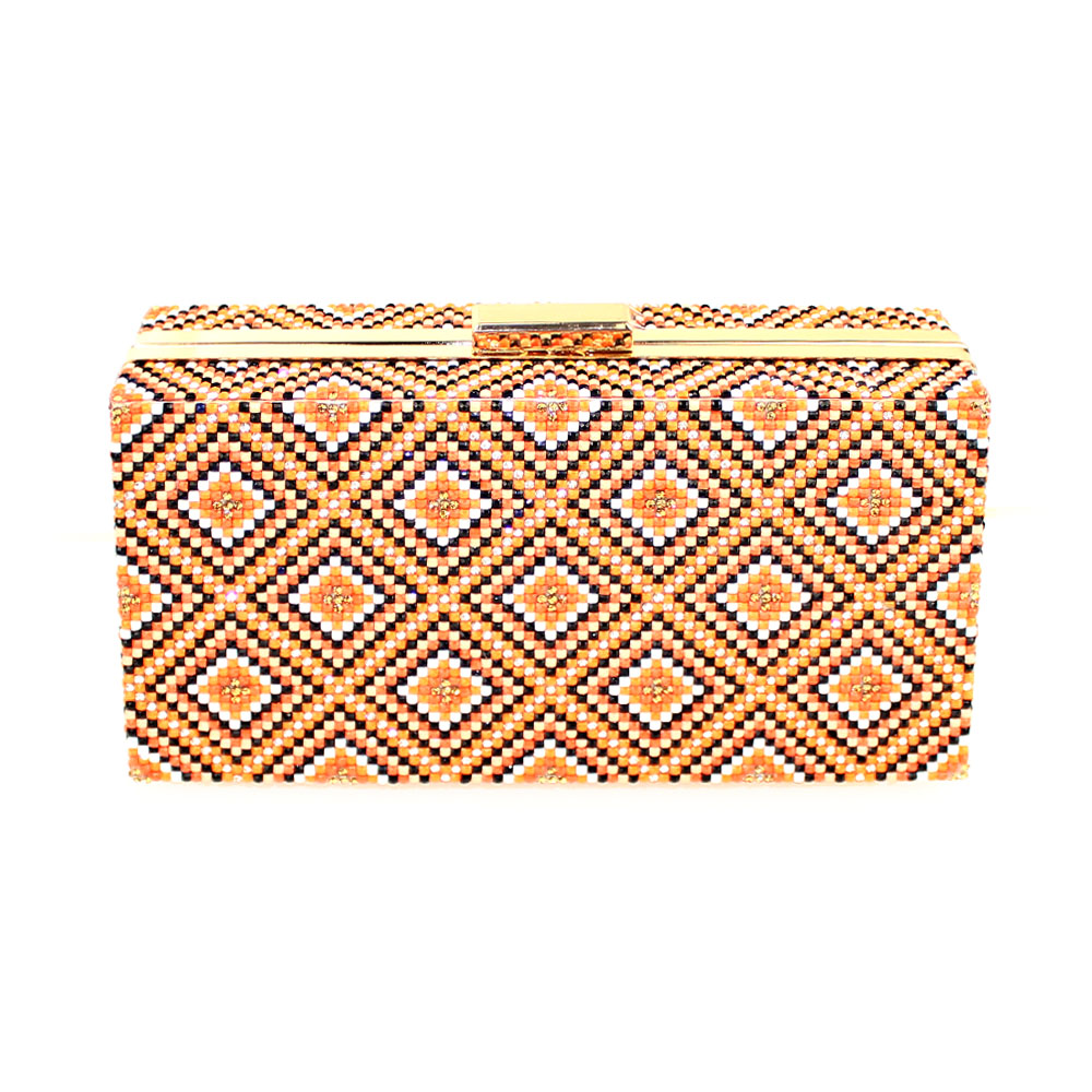 pochette ethnique orange pochette ethnique orange