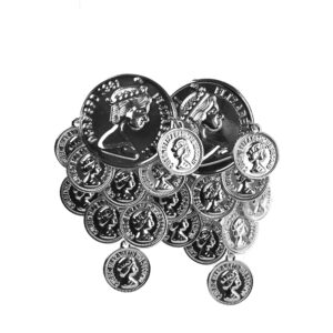 pendientes moneda plata